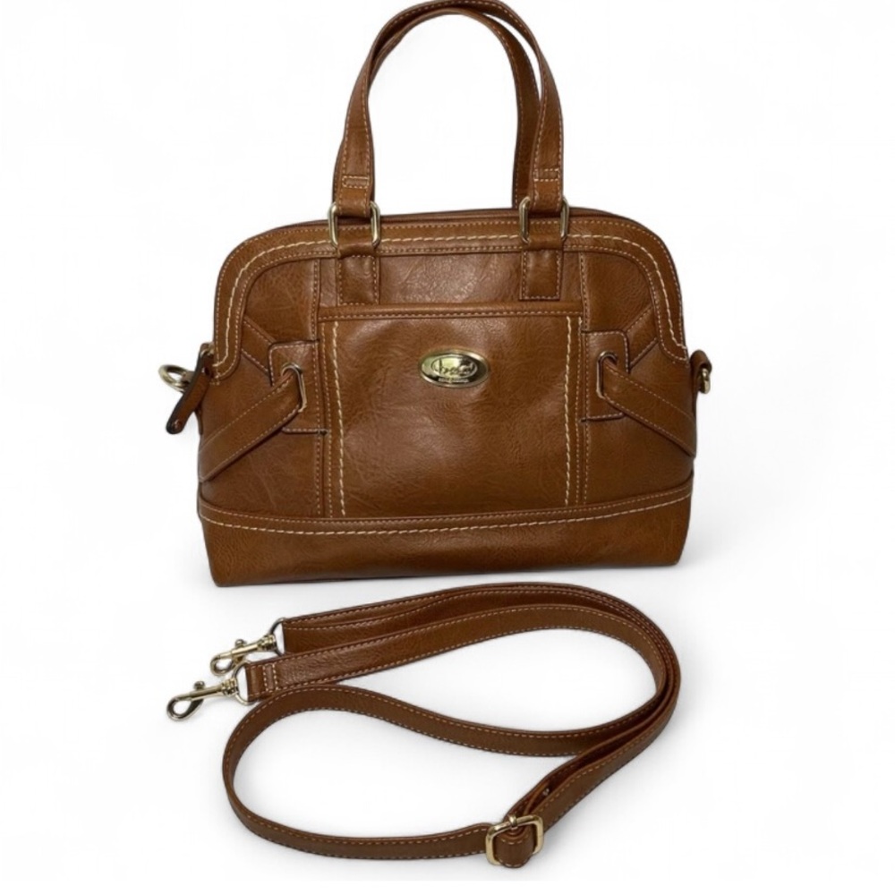 B.O.C Born Concept Crossbody Purse Bag Handbag Medium Brown Adjustable Leather